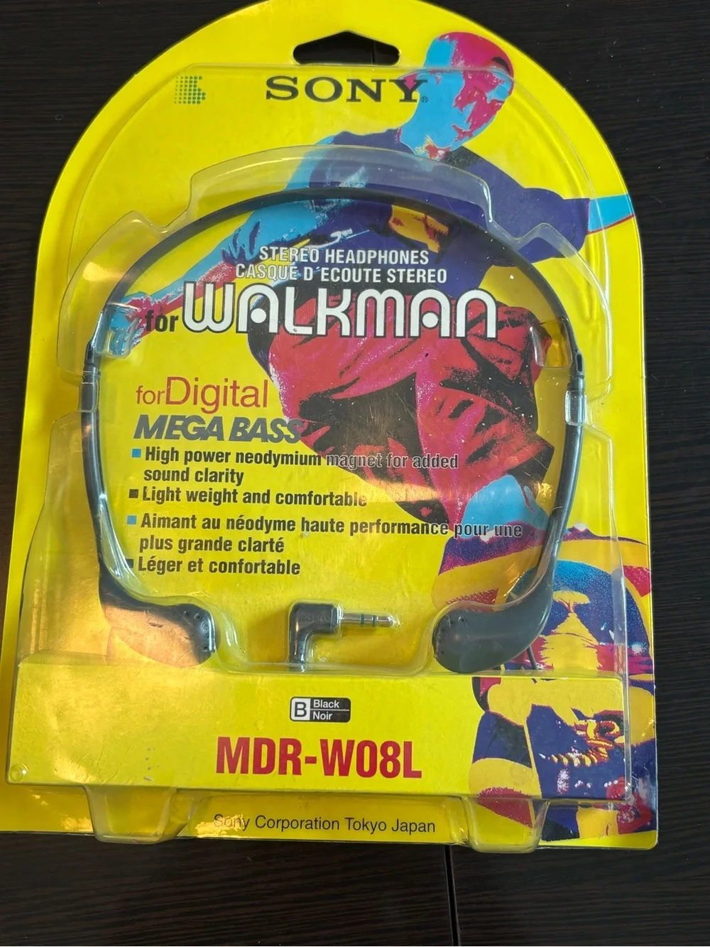 Vtg Sony MDR-WO8L Stereo Headphones for Walkman Mega Bass NOS 1995 NEW SEALED